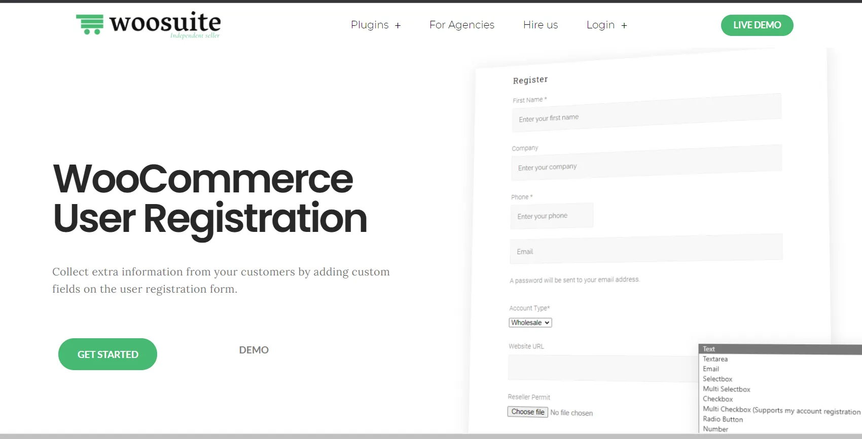 WooCommerce User Registration
